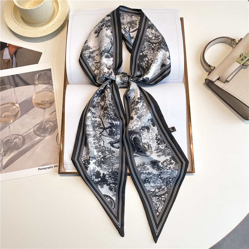 Women Bags Luxury - Foulard long de luxe, bandeaux fins