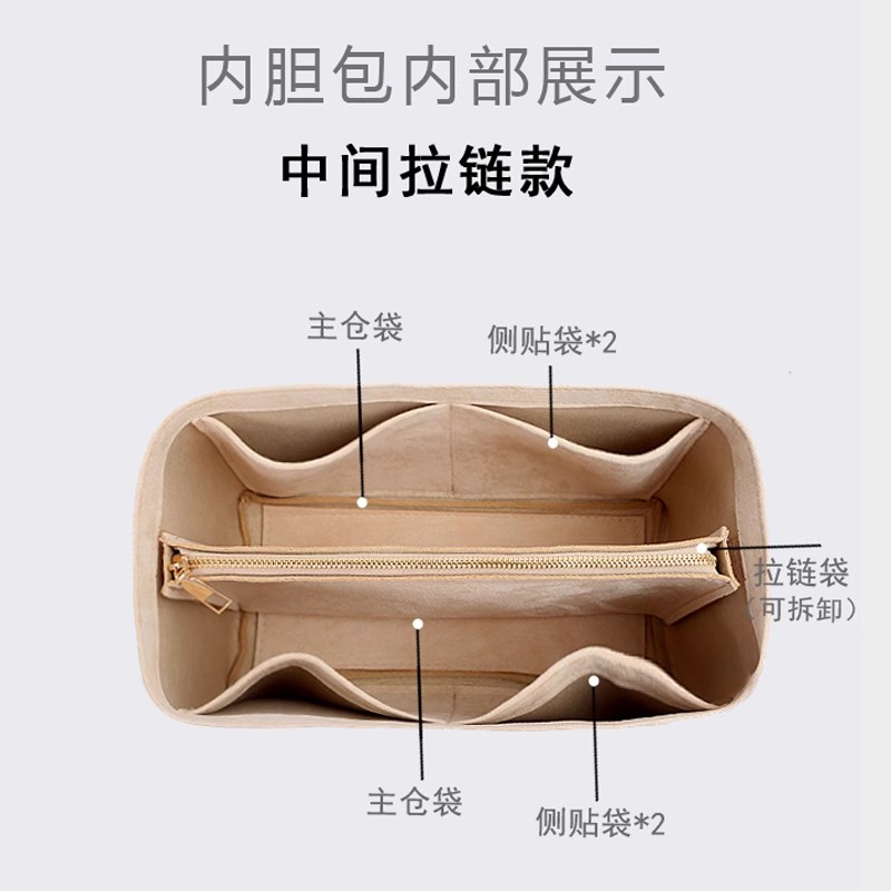 Women'S Kipling Bags - Feutre insérer doublure sac à main