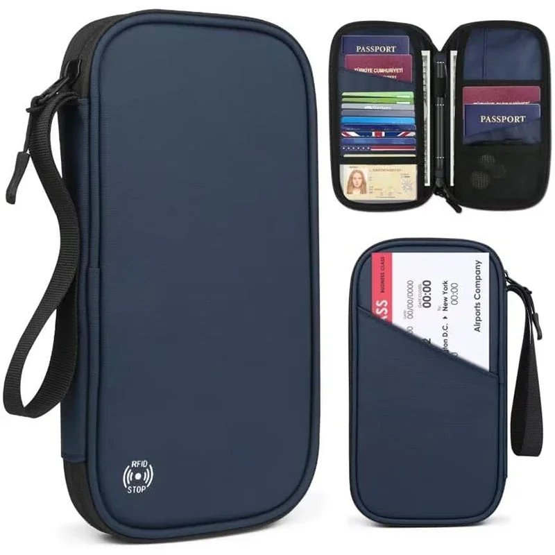 Women Bags Zip - Couverture de passeport de voyage familiale