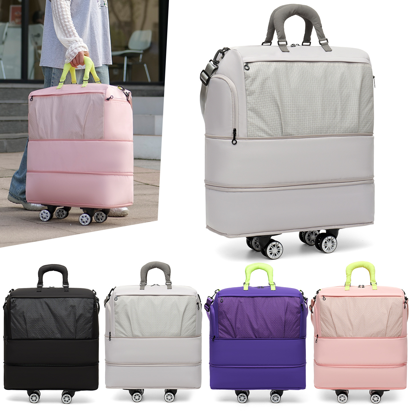 Valise à roulettes unisexe gra - Women'S Kipling Bags avis et prix