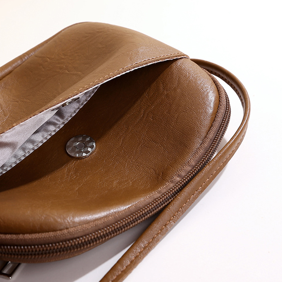 Petit sac rond rétro en cuir p - Women Bags Zip avis et prix