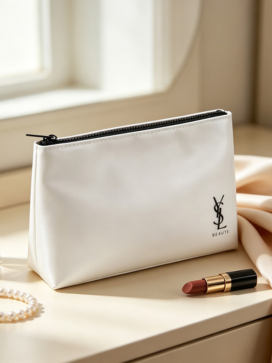 Sac cosmétique en cuir blanc Y - Women Bags Ysl avis et prix