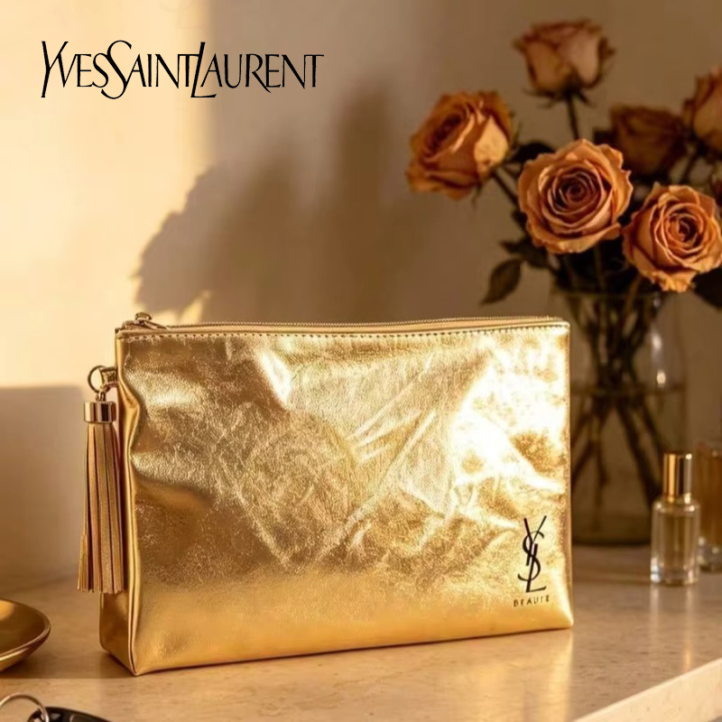 Sac cosmétique doré YSL, poche - Women Bags Ysl avis et prix